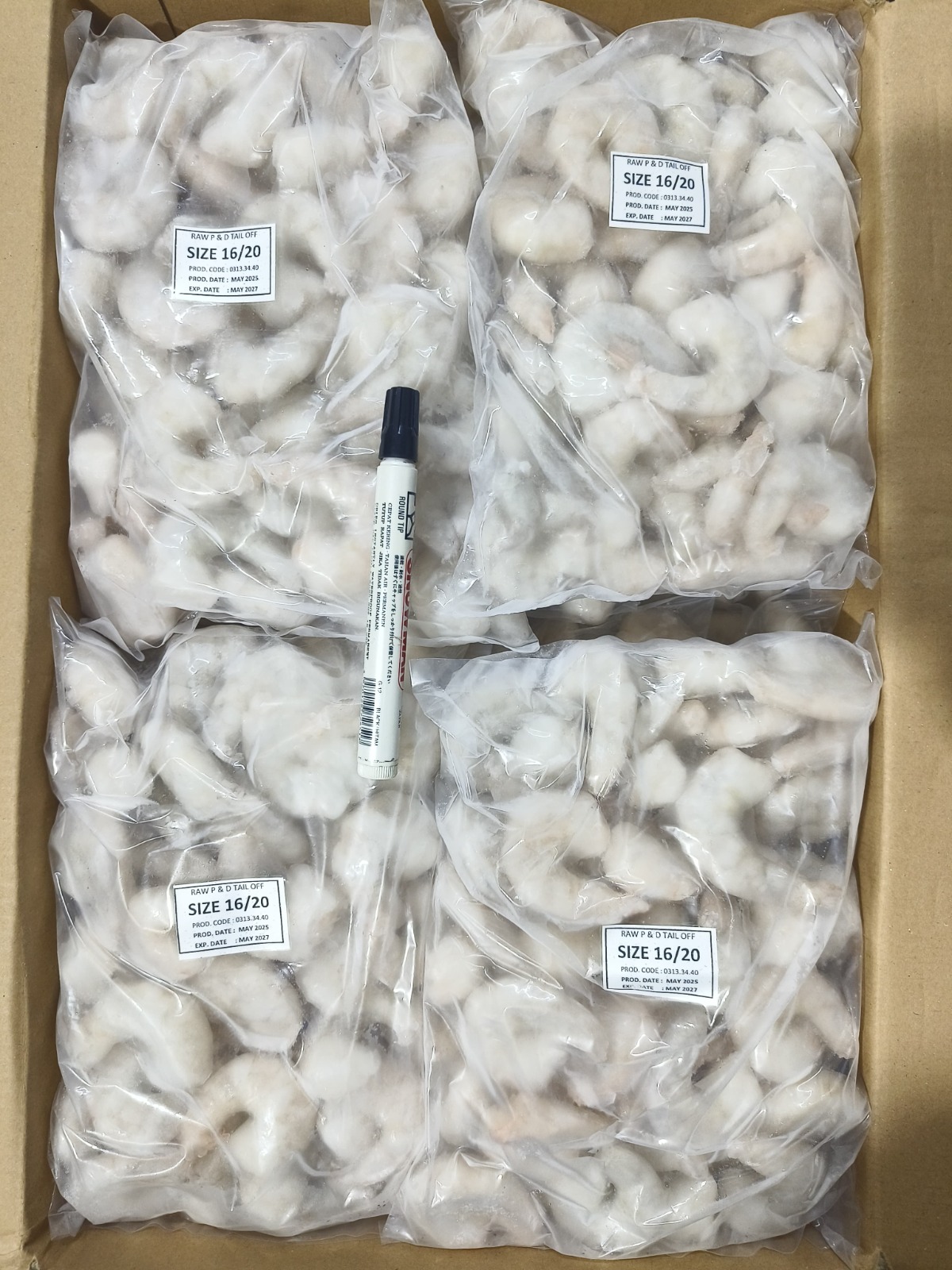 Udang vaname kupas